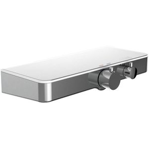 SCHÜTTE Ocean Thermostatische Douchekraan met glazen Planchet - 150 mm Hartafstand - Chroom & Wit