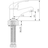 Schutte MAGNA ééngreepsmengkraan wastafel | lage druk | chroom
- 77115 77115