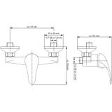 Schutte MAGNA ééngreepsmengkraan douche | chroom
- 77140 77140