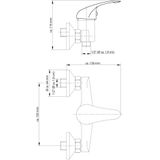 Schutte MAGNA ééngreepsmengkraan douche | chroom
- 77140 77140