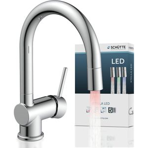 Schutte - Stella - Keukenmengkraan - Chroom - Draaibare Uitloop - Waterbesparend