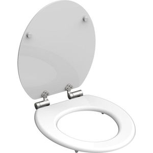 Schütte - mdf WC-Sitz spirit white, mit Absenkautomatik