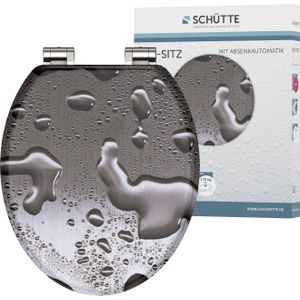 Schütte - mdf WC-Sitz grey steel, mit Absenkautomatik