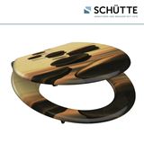 SCHÜTTE WC-Bril 80127 SEA STONE - MDF-Hout - Soft Close - Verchroomde Scharnieren - Decor - 3-zijdige Print