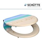 SCHÜTTE WC-Bril 80131 RELAX - MDF-Hout - Soft Close - Verchroomde Scharnieren - Decor - 3-zijdige Print