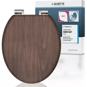 SCHÜTTE Wc-bril FLOWERS & WOOD met softclose, toiletdeksel met print