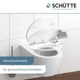 SCHÜTTE WC-Bril 80522 BALANCE - High Gloss - MDF-Hout - Soft Close - Verchroomde Scharnieren - Decor - 1-zijdige Print