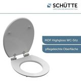 SCHÜTTE WC-Bril 80522 BALANCE - High Gloss - MDF-Hout - Soft Close - Verchroomde Scharnieren - Decor - 1-zijdige Print