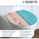 SCHÜTTE WC-Bril 80539 POOLSIDE - High Gloss - MDF-Hout - Soft Close - Verchroomde Scharnieren - Decor - 1-zijdige Print