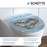 SCHÜTTE WC-Bril 80540 SHELL HEART - High Gloss - MDF-Hout - Soft Close - Verchroomde Scharnieren - Decor - 1-zijdige Print