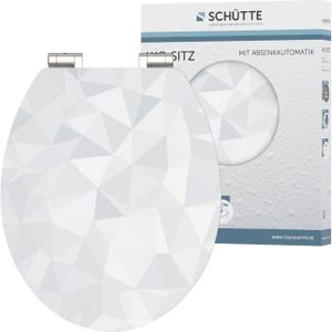 Schütte toiletbril met soft-close diamond mdf hoogglans