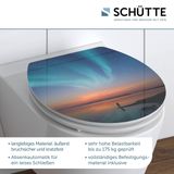 SCHÜTTE WC-Bril 80548 POLAR LIGHTS - High Gloss - MDF-Hout - Soft Close - Verchroomde Scharnieren - Decor - 1-zijdige Print