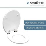 Schütte WC-Sitz Flowers&Wood, High Gloss mit MDF Holzkern, mit Absenkautomatik