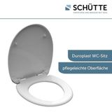 SCHÜTTE Toiletbril met Soft-close WHITE Duroplast