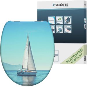 SCHÜTTE WC-Bril 82148 SAILING - Duroplast - Soft Close - Verchroomde Scharnieren - Decor - 1-zijdige Print