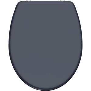 SCHÜTTE WC-Bril 82304 ANTHRAZIT - Duroplast - Soft Close - Afklikbaar - RVS-Scharnieren - Belastbaar tot 175 kg - Gelakt - Antraciet