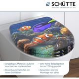SCHÜTTE WC-Bril 82372 SEA LIFE - Duroplast - Soft Close - Afklikbaar - RVS-Scharnieren - Decor - 3-zijdige Print