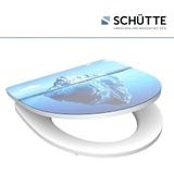 SCHÜTTE WC-Bril 82579 ICEBERG - High Gloss - Duroplast - Soft Close - Afklikbaar - RVS-Scharnieren - Decor - 1-zijdige Print