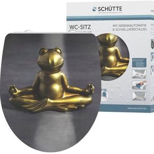 Toilettensitz mit Absenkautomatik relaxing frog Duroplast Schütte