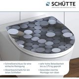 SCHÜTTE Toiletbril met Soft-close Quick-release Hoogglans ROUND DIPS