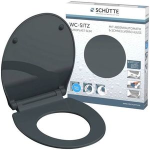 Schutte Duroplast WC-bril SLIM ANTHRAZIT met soft-close en quick-release | antraciet
- 82704 - 82704