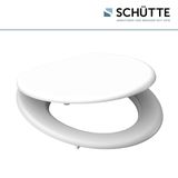 SCHÜTTE WC-Bril 84000 WHITE - MDF-Hout - RVS-Scharnieren - Gelakt - Wit