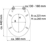 SCHÜTTE WC-Sitz mit MDF Holzkern und Absenkautomatik, Weiß