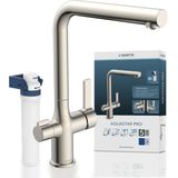 Schütte Spültischarmatur "AQUASTAR PRO", mit Filtersystem für Trinkwasser, praktische Cold-Start-Funktion