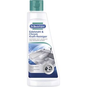 Dr. Beckmann - RVS en Chroom Reiniger - Keuken - Reinig en Glans - 250 ml - Voordeel Set 2 Stuks