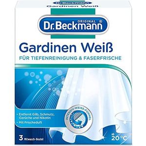 Dr. Beckmann Gordijnen, wit, voor stralende gordijnen, met effectieve intensieve witte formule, 3 x 40 g