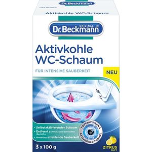 Dr. Beckmann WC Reiniger met Actieve Koolstof - voor Toiletten - Reinigt Grondig - 3 x 100 g
