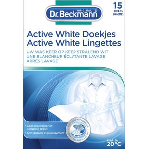 Dr. Beckmann Active White Sheets - 15 stuks