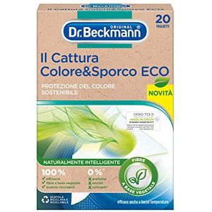 Dr. Beckmann De verf & vuil ECO | Duurzame kleurbescherming voor tot 30 wasbeurten | Herbruikbaar blad | 1 herbruikbaar vel