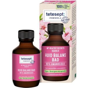 Tetesept - My Health Secrets - Badolie 100 ml - 95% amandelolie - Huid Balans Bad - Vegan
