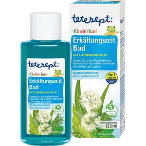 Tetesept - Kids Verkoudheidsbad - Badschuim - 4 Etherische Oliën - 125 ml