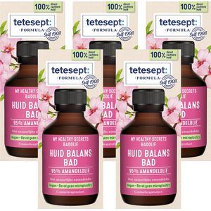 tetesept Huid Balans badolie 5x100 ml - badolie voordeelset