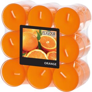 Conpax Candles waxinelichtjes - 18x - Sinaasappel - 6 uren