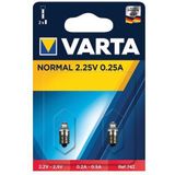 Varta - LAMP742 742 gloeilamp met schroefvoet 2,25 V 0,25 A 143944 Argon, transparant, 2 stuks