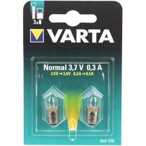 VARTA - LAMPES RESERVE NORMAL 2x 3.7 V 0,30 A ARGON - 720000402