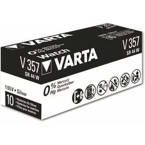 VARTA Knopfzelle Silver Oxide, 357 SR44, 1.55V, 10 Stück