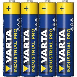 Varta Industrial Pro Alkaline AAA Batterijen - 4 stuks