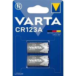 Varta, CR123A Fotobatterij 3 V 1600 mAh - 2 stuks