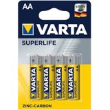 Varta - Superlife - AA Batterijen - 1,5 Volt - 4 Stuks
