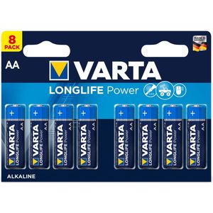 Varta 04906121418, Einwegbatterie, AA, Alkali, 1,5 V, 8 Stück(e), Blau, Grau