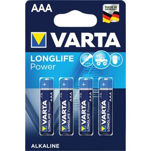 Varta Longlife Power AAA Batterijen - 4 stuks