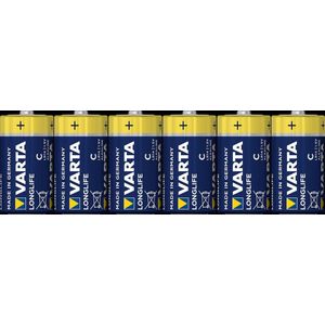Longlife c Folie 6 Baby (C)-Batterie Alkali-Mangan 7600 mAh 1.5 v 6 St. - Varta