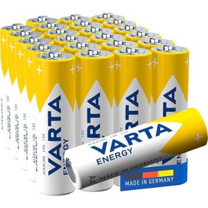 VARTA Alkaline Batterie Energy, Mignon (AA/LR6) 1,5 Volt - 24er Pack (4106 229 224)