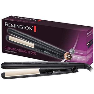 Remington Hair Straightener [4X bescherming] Keramische Straight (Antistatische Tourmaline Ceramic Coating & Easy glide, gelijkmatige warmte & glans) Straightener S3500