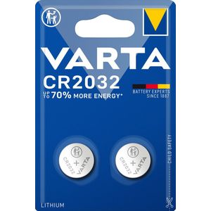 Varta CR 2032 - Lithium Knoopcel batterij - 3 Volt - 2 stuks