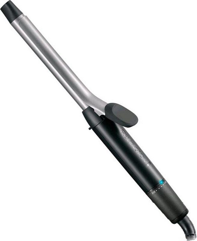 Remington Boucleur à cheveux [19mm: boucles sérées] Pro Spiral Curl (4X Protection: Céramique-titane, Antistatique, Plaques Ioniques Tourmaline, Avec pince, 8 réglages 140-210°C) Fer à boucler CI5519